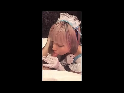 ❤️ Idol Ġappuniż [mayuka], kostum ta' qaddejja Franċiża, parti 1, blowjob u jerk off bil-lotion Porn sabiħ lilna ❌